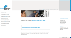 Desktop Screenshot of elektro-pertl.de